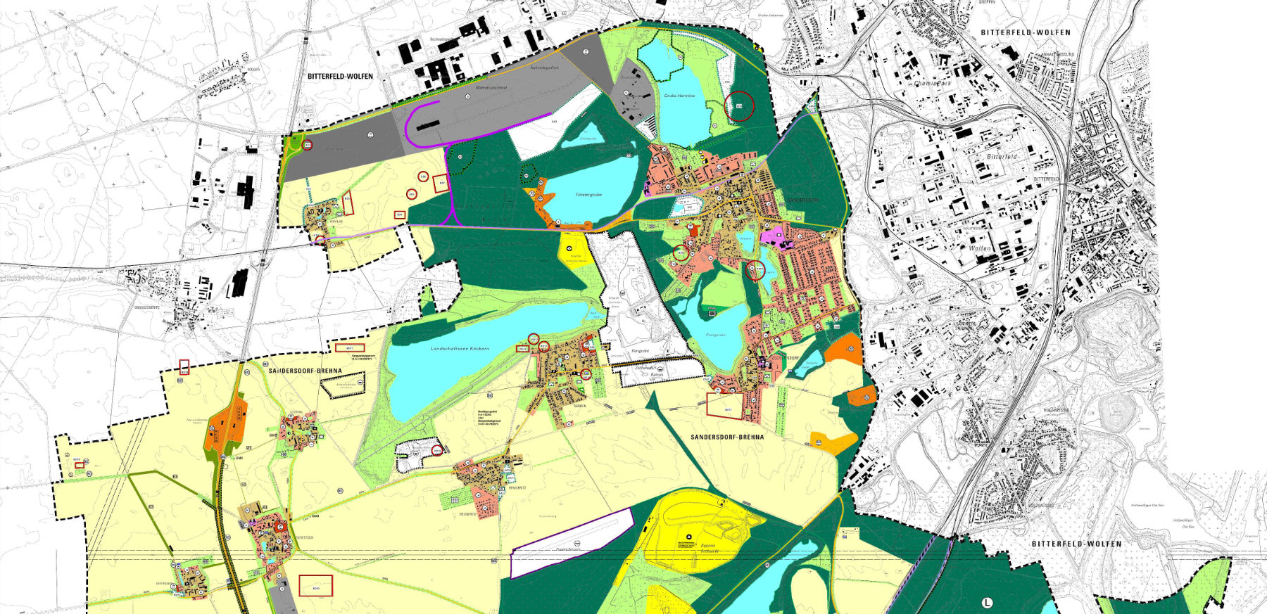Neuaufstellung des Flächennutzungsplanes der Stadt Sandersdorf-Brehna
